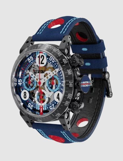 Review BRM Martini Racing V8 watches for sale B.R.M V8-44 Martini Racing Skeleton